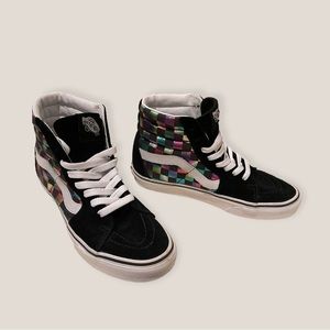 Vans SK8-HI Iridescent Checkerboard Sneakers
